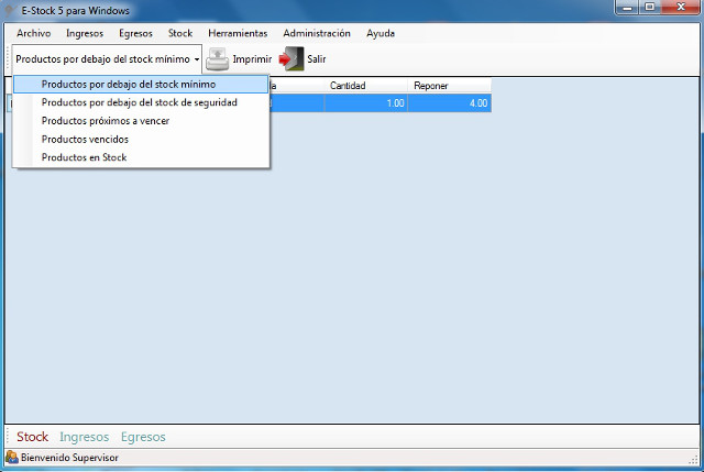 Screenshot for E-Stock Control de Stock 4.3.12